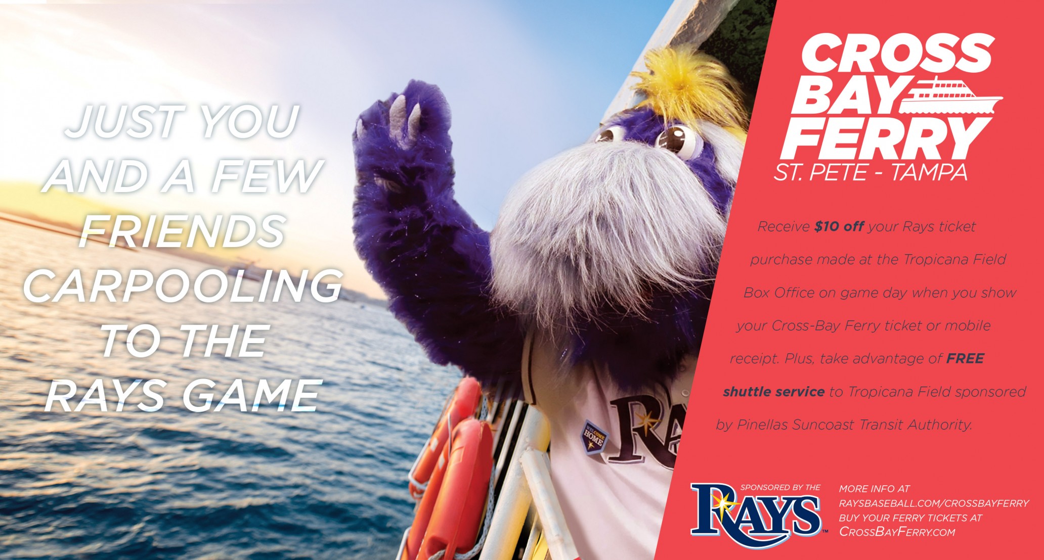 Cross-Bay Ferry Rays Promotion