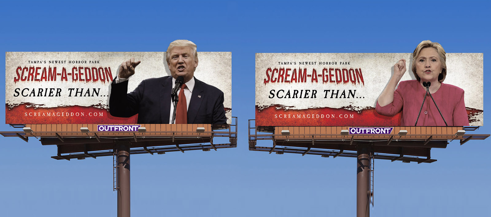 Scream-a-geddon billboard