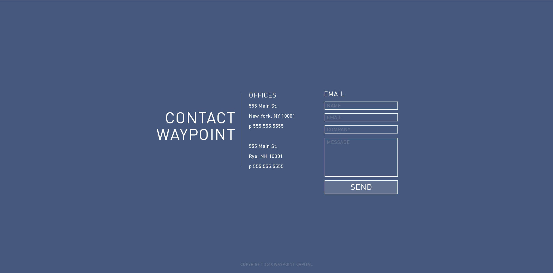 Waypoint Capital Website